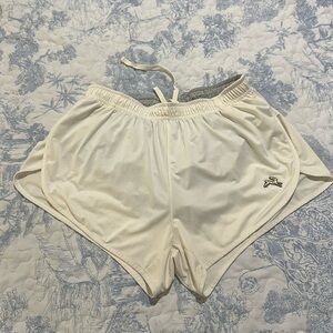 Tracksmith Twilight Split Shorts Ivory Women’s Size S